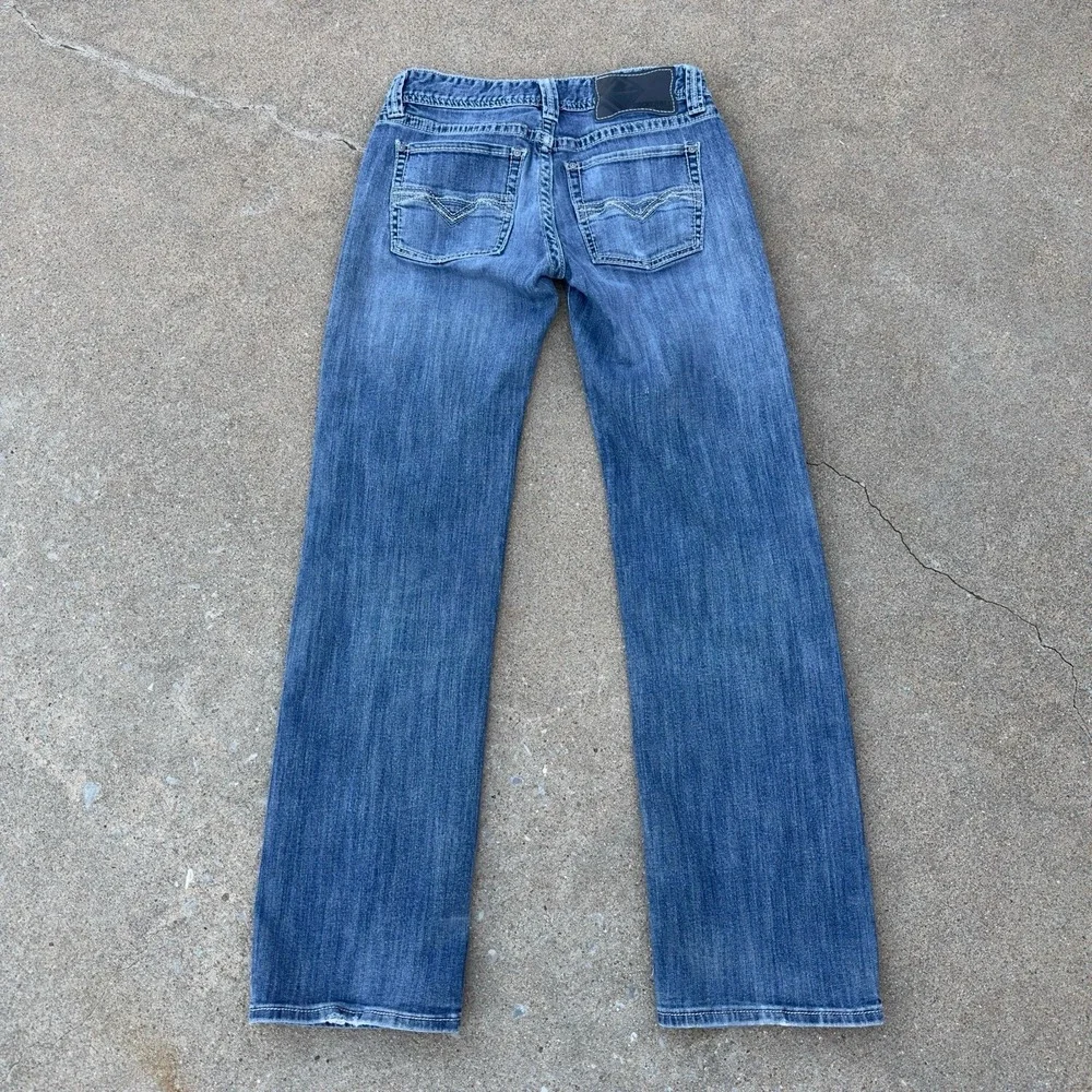 Rock & Roll Pistol Straight Regular Jeans Men's 30x34 Thick Stitch Cowboy Denim